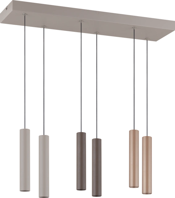 Bino taklampe rekke 6lys 60cm flerfarget