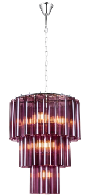 Venice lysekrone 50cm lilla
