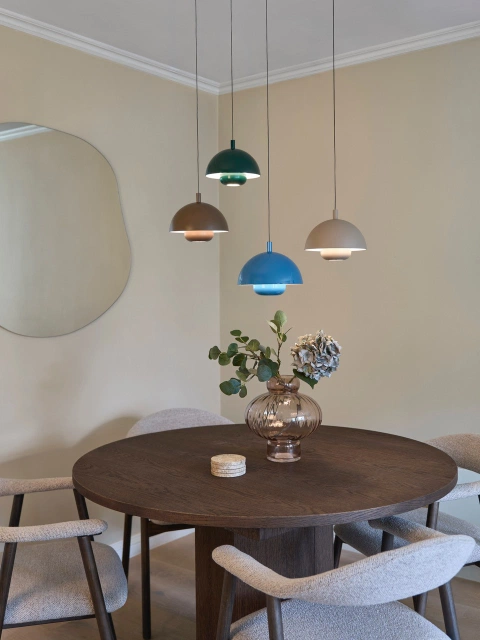 Myla LED oppladbar pendel 20cm blå