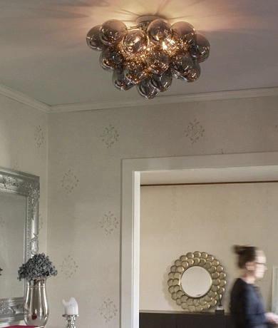 Gross plafond taklampe 50cm smoke