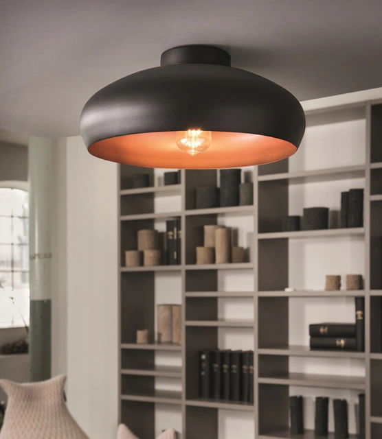 Mogano plafond taklampe 40cm sort