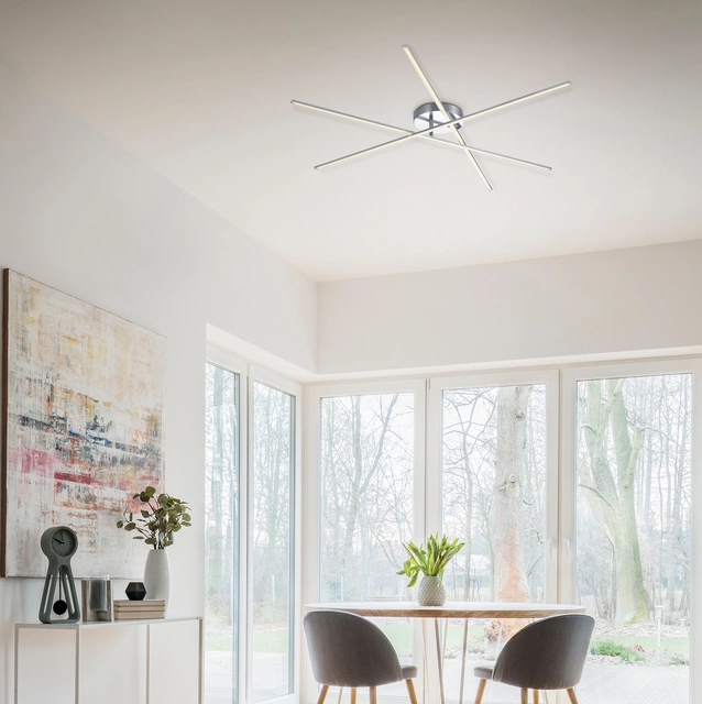 Tiriac LED plafond taklampe 100cm grå
