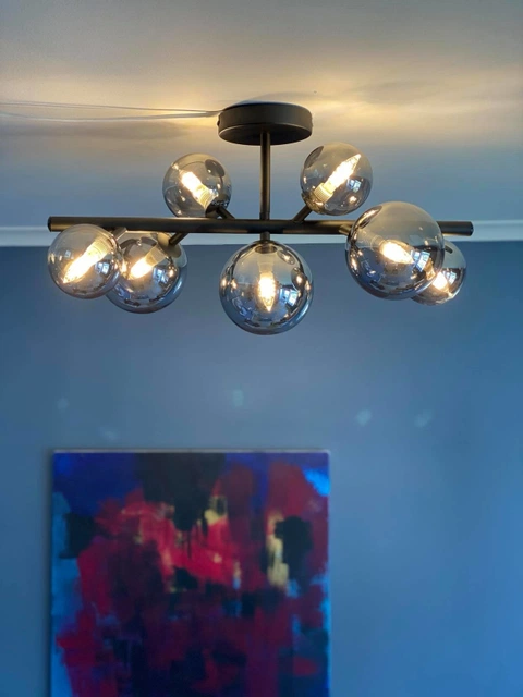 Vernon plafond taklampe 53cm smoke