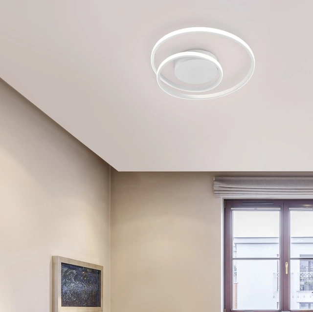 Zibal LED plafond taklampe 37cm hvit