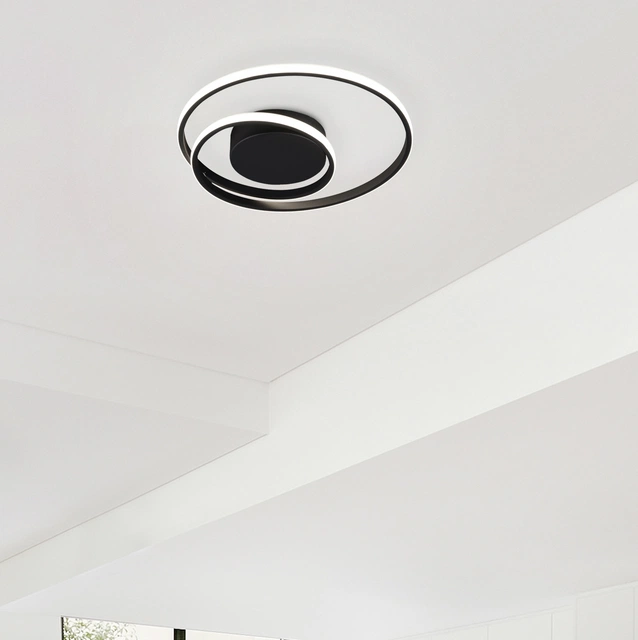 Zibal LED plafond taklampe 37cm sort