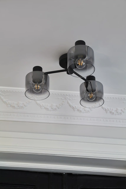Bowl plafond taklampe 50cm smoke