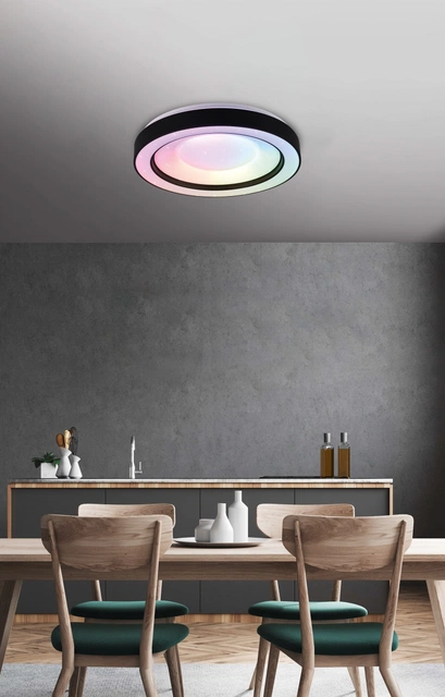 Arco LED plafond taklampe 49cm sort
