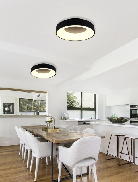 Girona LED plafond taklampe 45cm sort