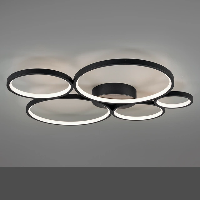 Rondo LED plafond taklampe 59cm sort