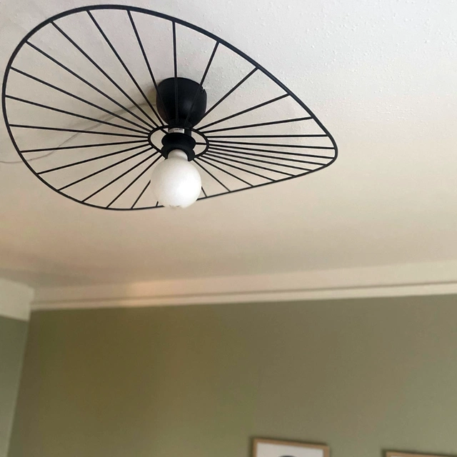 Chapeau plafond taklampe 60cm sort