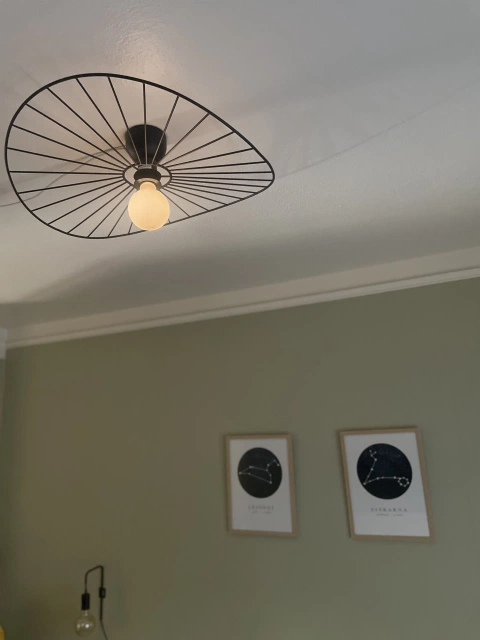 Chapeau plafond taklampe 60cm sort