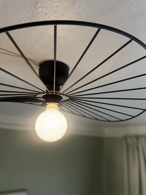 Chapeau plafond taklampe 60cm sort