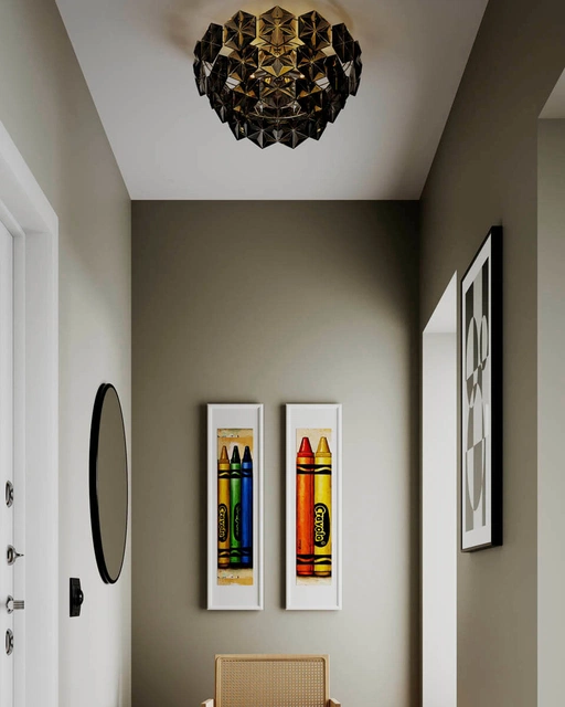 Monarque plafond taklampe 51cm smoke