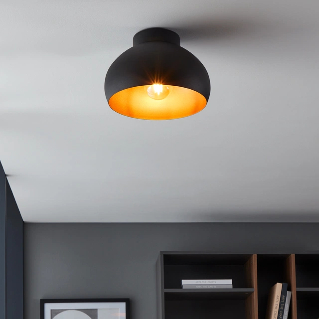 Mogano 2 plafond taklampe 28cm sort