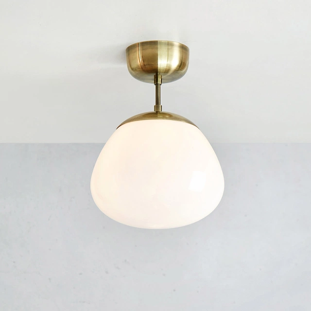 Rise plafond taklampe 25cm messing