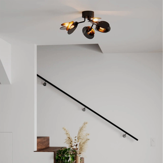 Turno plafond taklampe 70cm sort