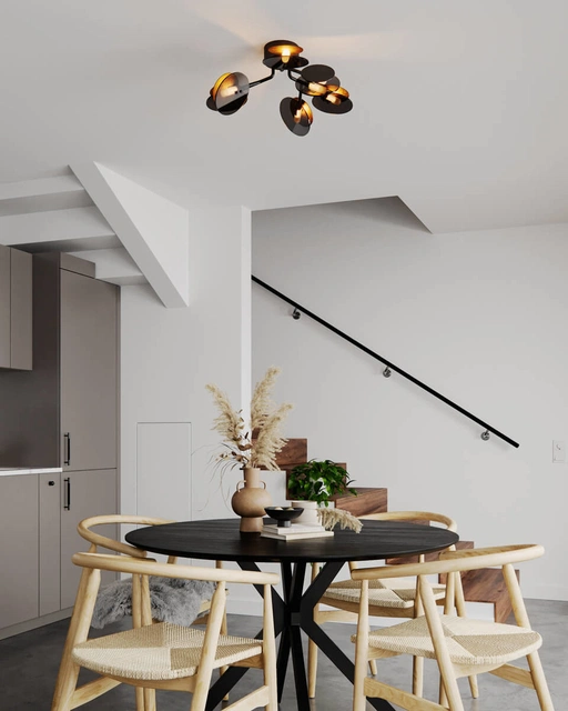 Turno plafond taklampe 70cm sort
