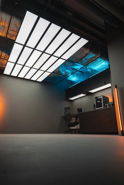 Slim LED panel 120cm hvit