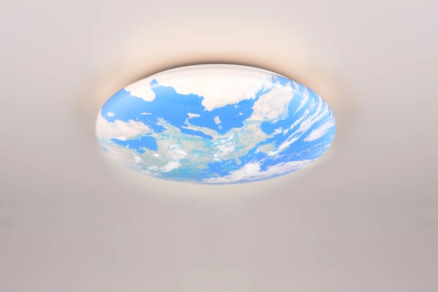 Terra LED plafond taklampe 37cm blå