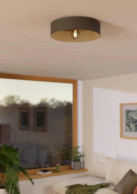 Duaia plafond taklampe 42cm brun
