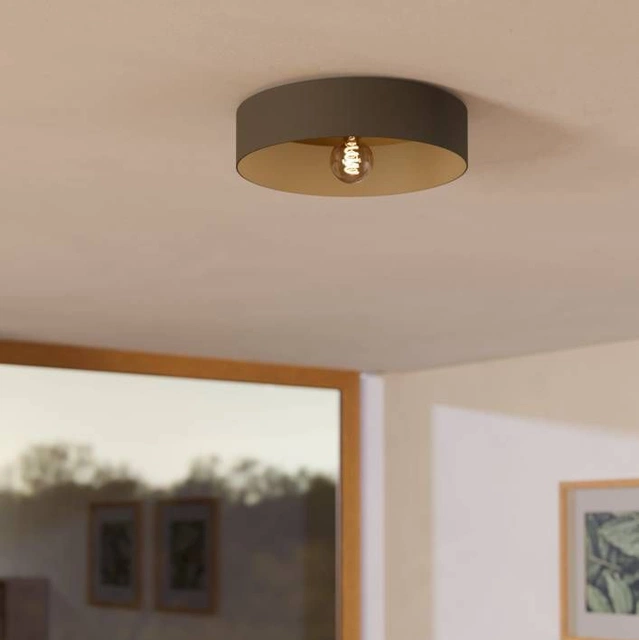 Duaia plafond taklampe 42cm brun