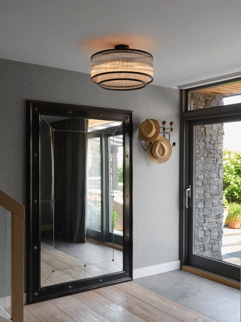 Archie plafond taklampe 51cm sort