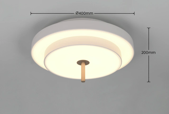 Keaton LED plafond taklampe 40cm grå