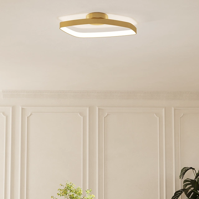 Vallerosa LED plafond taklampe 58cm messing