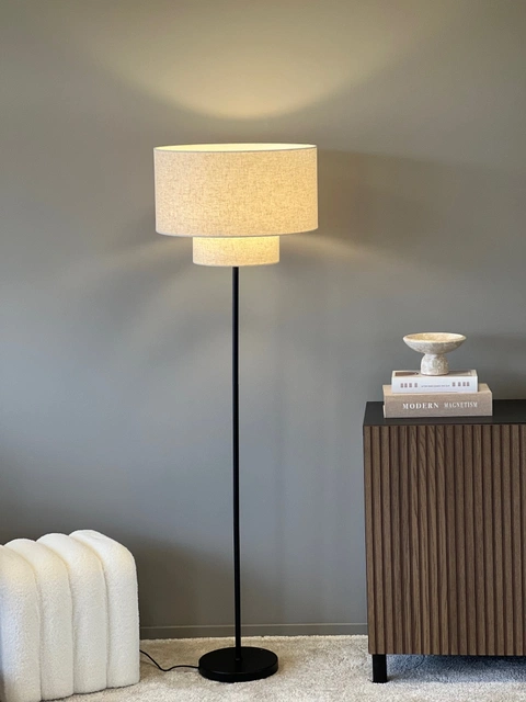 Blefjell skjerm rund 45cm beige