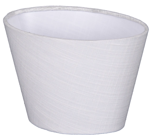 Lina skjerm oval 20cm hvit