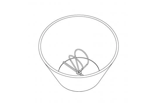Nova skjerm rund 16cm sort