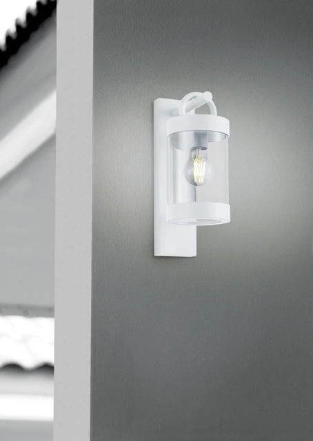 Sambesi utelampe vegg m/sensor IP44 33cm hvit