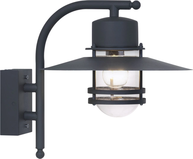 Hekkingen utelampe vegg IP54 40cm grå