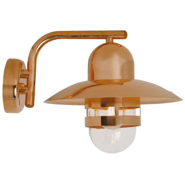 Nibe utelampe vegg IP54 24cm kobber