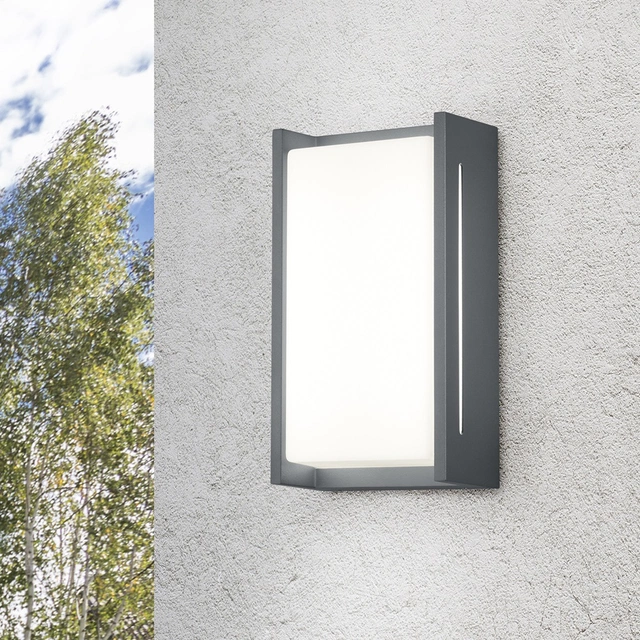 Indus LED utelampe vegg IP54 23cm grå