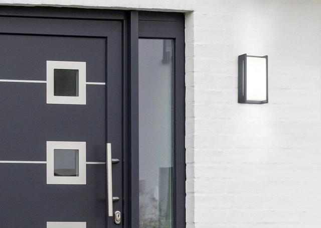 Indus LED utelampe vegg IP54 23cm grå