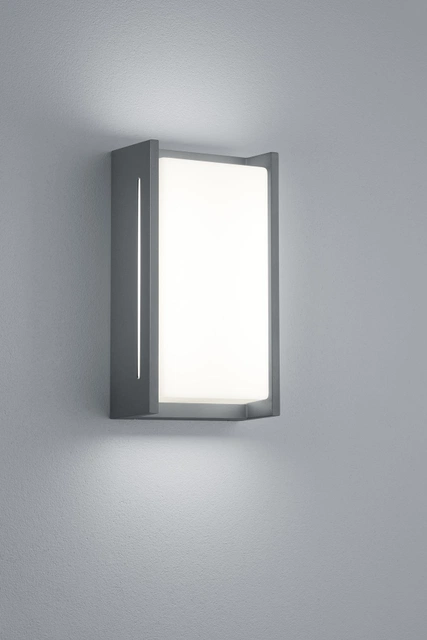 Indus LED utelampe vegg IP54 23cm grå