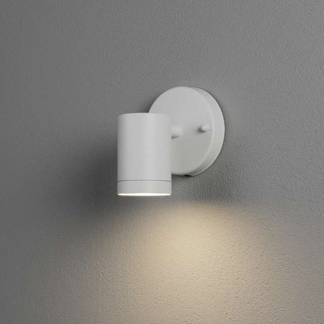 Modena LED utelampe vegg ned hvit