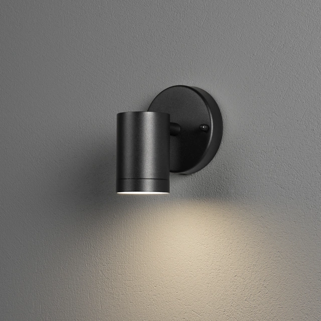 Modena LED utelampe vegg ned sort
