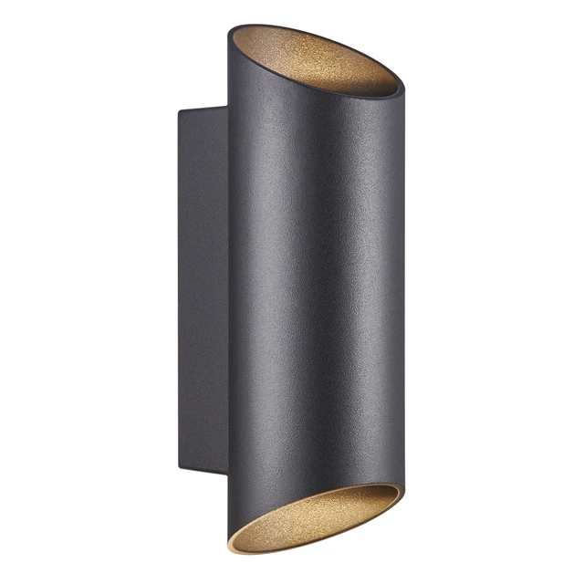 Nico Round utelampe vegg IP54 23,5cm sort