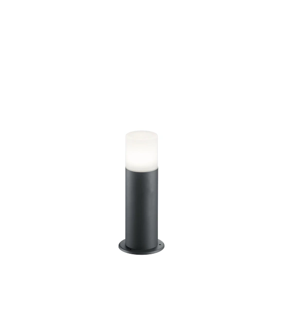 Hoosic utelampe stolpe IP44 30cm grå