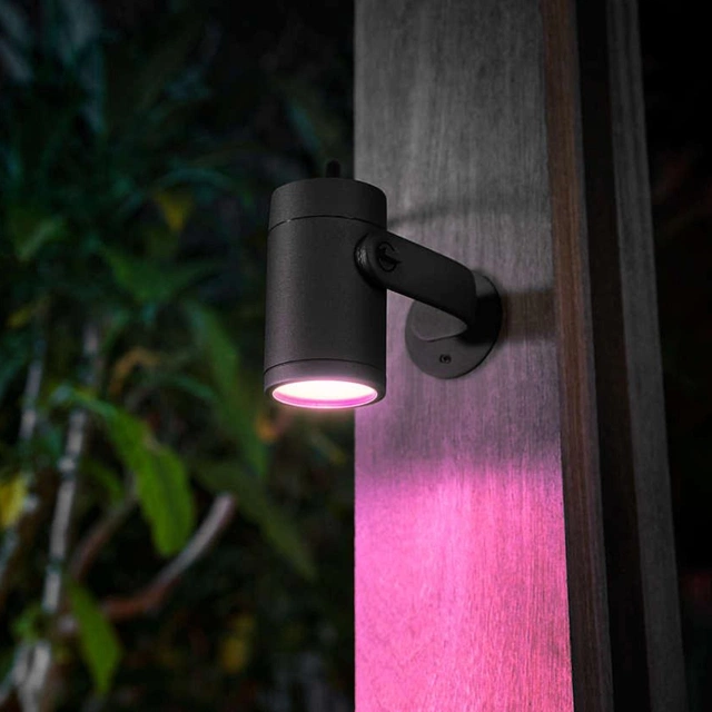 Hue Lily utelampe spot IP65 sort