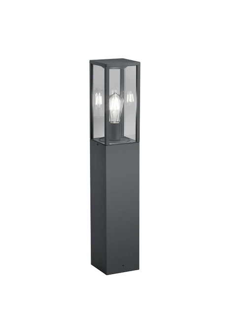 Garonne utelampe stolpe IP44 80cm grå