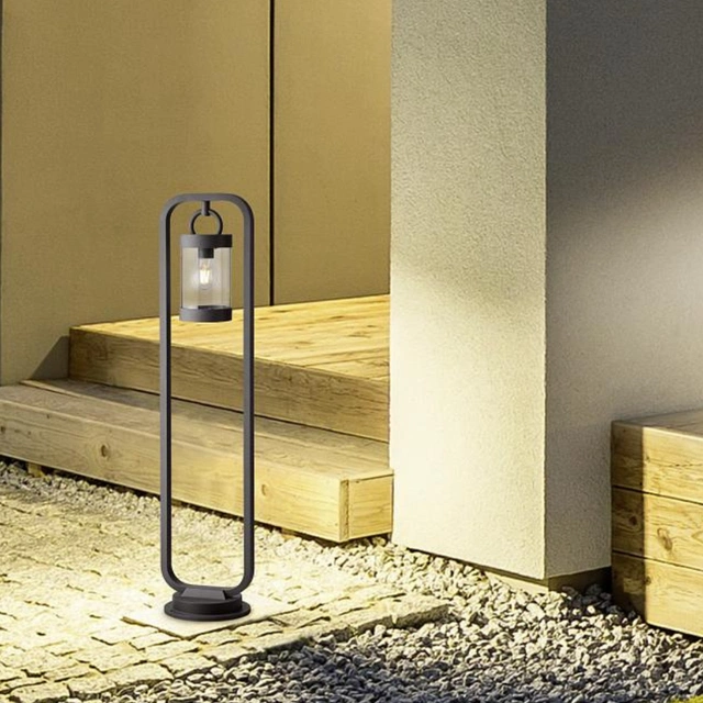 Sambesi utelampe stolpe IP44 100cm grå
