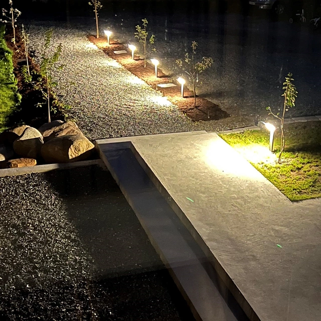 Pearl LED utelampe stolpe IP54 50cm grå