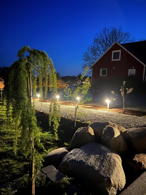 Pearl LED utelampe stolpe IP54 50cm grå