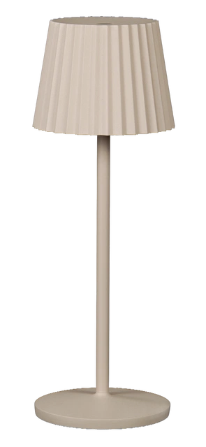 Stella Garden LED oppladbar utelampe bord IP65 38cm beige