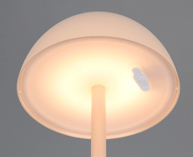 Ricardo LED oppladbar utelampe bord IP54 30cm beige