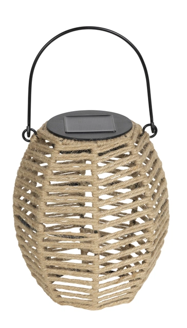 Solar naturlykt hemp IP44 28cm brun