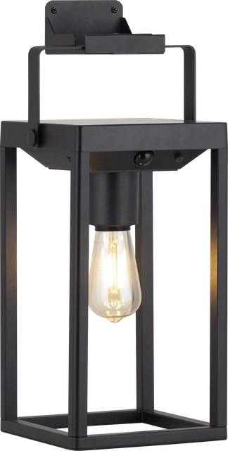 Solar Bluebell oppladbar utelampe lykt IP44 sort